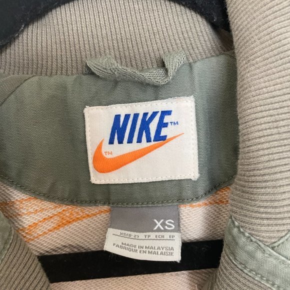 NIKE Sportswear Green Canvas Utility Blazer Jacket - Picture 5 of 11